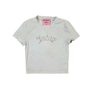 Forever 21 Juicy Couture Women's Baby Blue Terry‎ Cloth T-Shirt Small